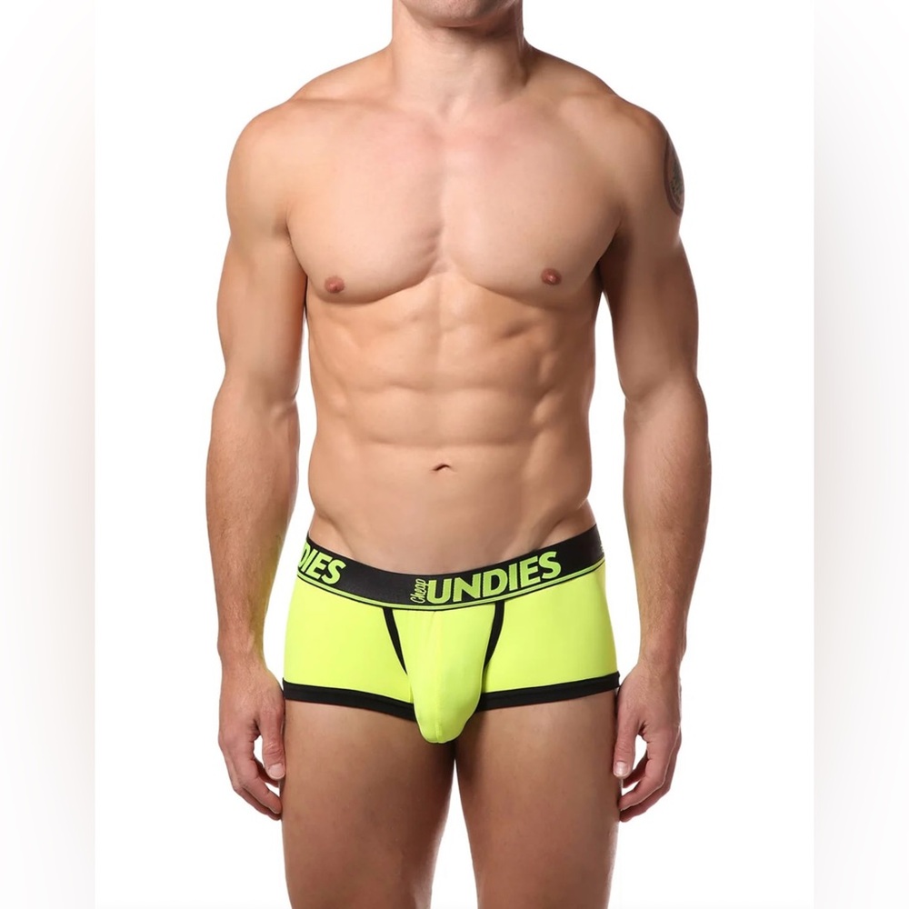 Cheapundies | Nites Of Neon Collection | 
Yellow Neon | Trunk | Size Small